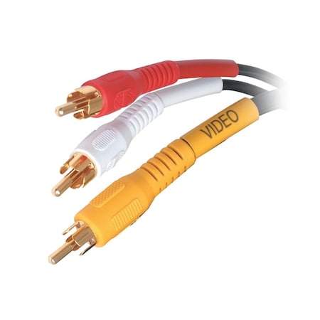 Quest Technology International RCA (M-M) Audio/Video Composite Dubbing Cable - 25 Ft VCA-3225